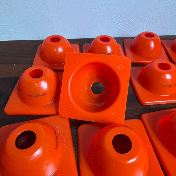 Versatyle Orange Training Cones Set of 12 Sports Agility Markers Field Markers - Picture 3 of 4